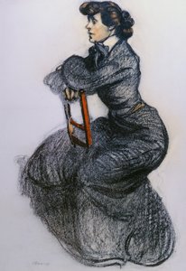Colette, c.1906-7 (kömür ve pastel)