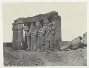 Gournah, Perystyle of the Tomb of the Tomb of Osymandias Ramesseum Occidental, Thebes, 184951. by Maxime Du Camp