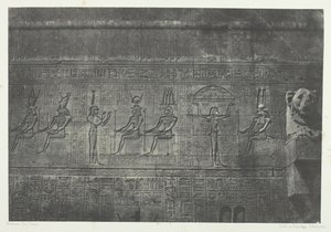 Büyük Dendera Teutyres Tapınağı, Arka Cephe Heykelleri, Yukarı Mısır, 184951. by Maxime Du Camp