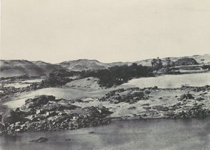 Yukarı Mısır. İlk Katarakt Girişi, 1850. by Maxime Du Camp
