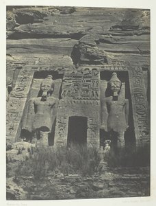 Ibsambouul, Hathor Speos Girişi, Nubia, 184951, 1852 basılmış. by Maxime Du Camp