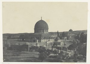 Kudüs, Ömer Camii, Filistin, 184951, 1852 basılmış. by Maxime Du Camp
