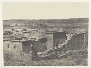 Kalabscheh, Kalabscheh Tapınağı'nın (Talmis) Genel Görünümü; Nubiya by Maxime Du Camp