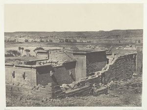 Kalabscheh, Kalabscheh Talmis Tapınağının Genel Görünümü, Nubia, 184951, 1852 basılmış. by Maxime Du Camp