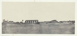 Luksor, Harabelerin Genel Görünümü, Teb, 184951, 1852 basılmış. by Maxime Du Camp