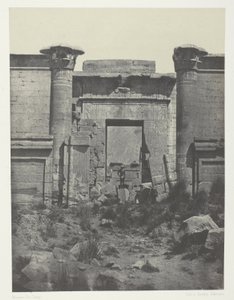 Medinet-Habou, Thutmoseum Propylaea; Teb by Maxime Du Camp