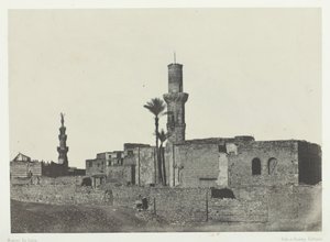 Bab-el-Saïda yakınlarındaki cami, Le Kaire, 184951, 1852 basılmış. by Maxime Du Camp