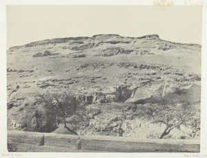 Antik Lycopolis Nekropolü, Yukarı Mısır, 184951, 1852 basılmıştır. by Maxime Du Camp