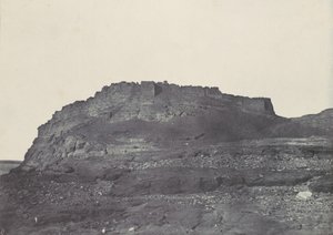 Nubiya. Ibrym Kalesi Antik Premmis. Güneyden alınan görünüm., 1850. by Maxime Du Camp