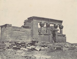 Nubiya. Debod Tapınağı. Antoninler seyahat planının Parembolası, 1850. by Maxime Du Camp