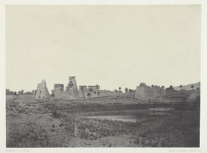 Karnak Sarayı, Güney Propylaea; Teb by Maxime Du Camp