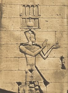 Ptolemee-Caesarion - Kalabcheh Talmis Tapınağı alçak kabartması, 8 Nisan 1850 by Maxime Du Camp