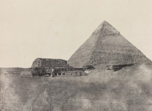 Kefren Piramidi, Orta Mısır, 184951, 1852 basılmış. by Maxime Du Camp