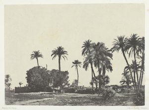 Hamameh Köyü, Yukarı Mısır, 184951, basılmış 1852. by Maxime Du Camp