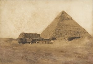 İkinci Piramidin Güneydoğudan görünümü, Aralık 1849. by Maxime Du Camp