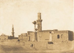 Bab-Saida yakınlarındaki yıkık bir caminin görünümü, Kahire, Aralık 1849-Ocak 1850. by Maxime Du Camp