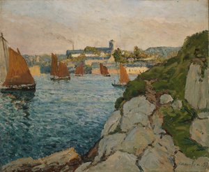 Güneş Işığında Douarnenez, 1897.