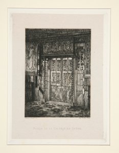Porte de la galerie de ch?ne (Kapı Meşe Galerisi), pl. Süitten 8 Chez Victor Hugo (Victor Hugo by Maxime Lalanne