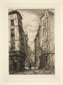 Rue des Marmousets (Eski Paris) by Maxime Lalanne