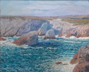 La crique, vahşi sahil, Quiberon by Maxime Maufra