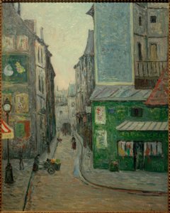 Platz St. André des Arts, Rue Suger, Paris by Maxime Emile Louis Maufra
