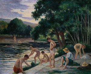 Tedavinin Kıyısında Yıkananlar by Maximilien Luce