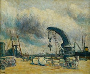 Liman, Rıhtım, Schiedamm, 1907 by Maximilien Luce