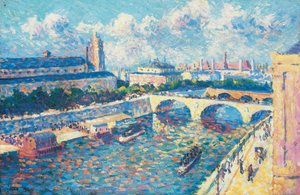 Paris, Seine Nehri ve quai de la Mégisserie, quai de l
