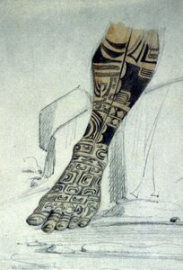 Maori ayak dövmesi