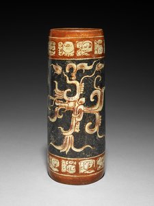 Animasyonlu İncir Bitkili Gemi, MS 600-900 (kaymalı toprak kap) by Mayan