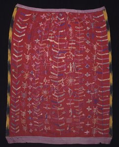Cofradia tekstili, muhtemelen bir İsa figürü için bir önlük, c.1920-1940 (pamuk ve ipek) by Mayan Mayan