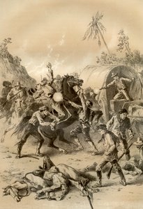 Altın eskort ormancılar tarafından saldırıya uğradı, Avustralya, 1879