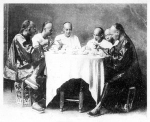 Akşam yemeği zamanı, Hong Kong, Çin, 1900
