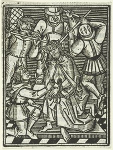 Dikenlerin Taçlanması by Meester van de Delbecq Schreiber Passie (attributed to)