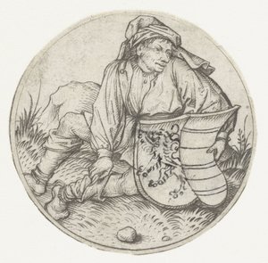 Çiftçi boş arması ile by Meester van het Amsterdamse Kabinet