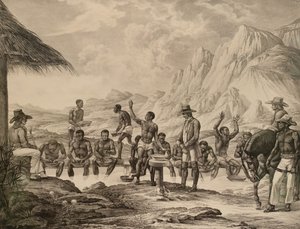 Elmasların yıkanması, Curralinho, 1823-1831. by Meier