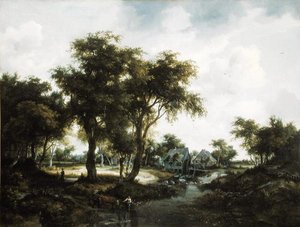 Su Değirmeni by Meindert Hobbema
