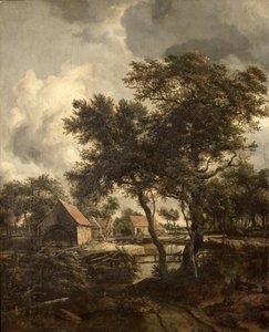 Su Değirmeni, yaklaşık 1660 by Meindert Hobbema
