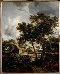 Su değirmeni Boyama Meindert Hobbema (1638-1709) (ec.flam.) 17. yüzyıl Güneş. 0,8x0,66 m Paris, Musee du Louvre.