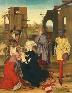magi'nin hayranlığı by Meister der Anbetung mit dem Bindenschild
