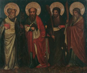 Havariler Peter, Paul, Yaşlı Yakup J ve Simon by Meister von Laufen