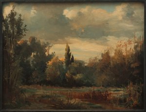 Berlin park manzarası by Melchior Lechter
