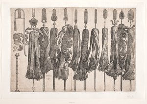 On Bir Dini Standart ve İki (muhtemelen) Nefesli Çalgılar by Melchior Lorck