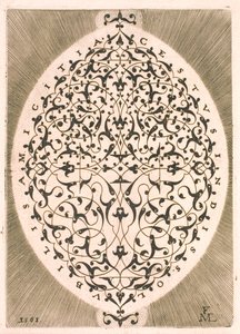oval arabesk by Melchior Lorck