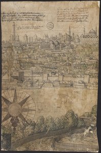 Prospect of Constantinople, Sayfa 12, Melchior Lorck, 1559 by Melchior Lorck