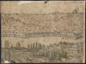 Prospect of Constantinople, Sayfa 14, Melchior Lorck, 1559 by Melchior Lorck