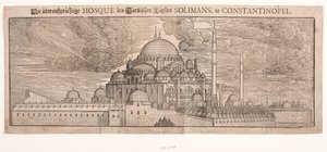 Süleymaniye Camii, kuzey doğudan görüldüğü gibi by Melchior Lorck