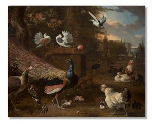 Menagerie, c.1680 by Melchior de Hondecoeter