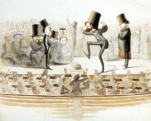 Giuseppe Verdi (1813-1901), Tenor Fraschini ve soprano Fioretti ile “Un ballo in Maschera” (Un Bal mask) tekrarlarıyla İtalyan besteci. Melchiorre Delfico