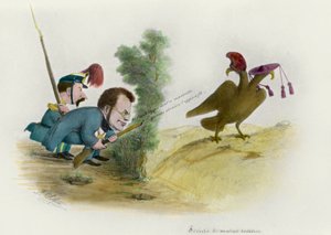 Roma Sorusu: Cavour Kontu karikatürü, 1860 dolayları